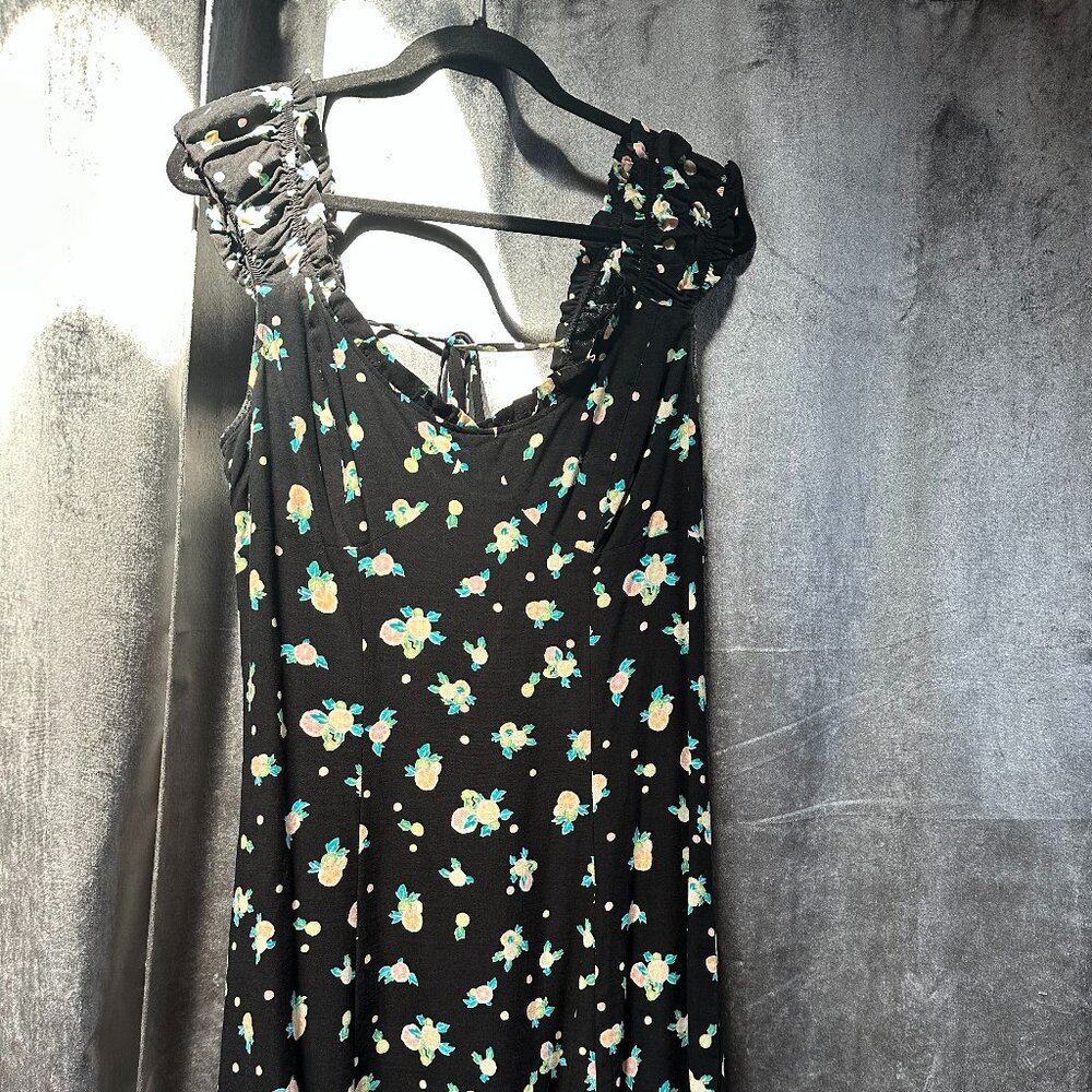 Free People Like a Lady Floral Printed Mini Dress Size Large